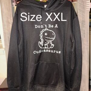 SHEIN Black Graphic Hoodie